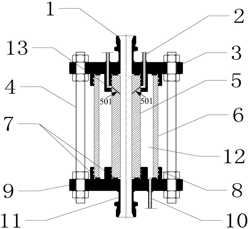 Visual experiment device suitable for low-temperature gas-liquid two-phase mixing