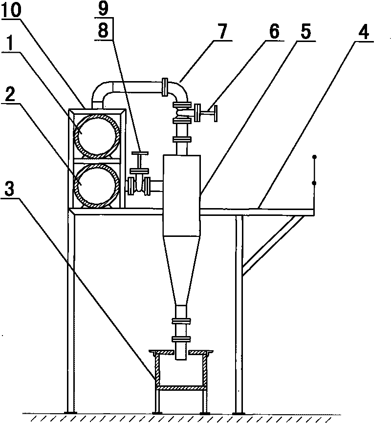 Configuration structure of hydrocyclone unit