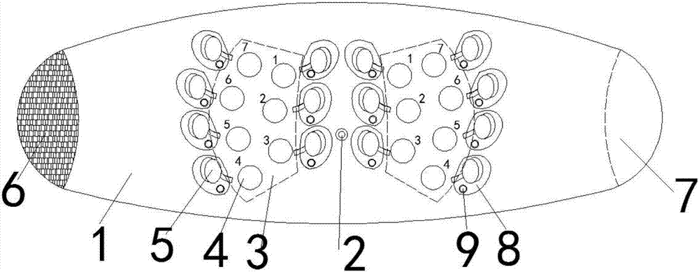 An insulin abdominal injection locating waist embracing piece capable of preventing subcutaneous hardening