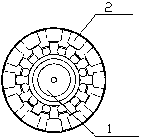 The invention relates to a metal elastic wheel of a manned lunar rover with integrated spokes and wheels