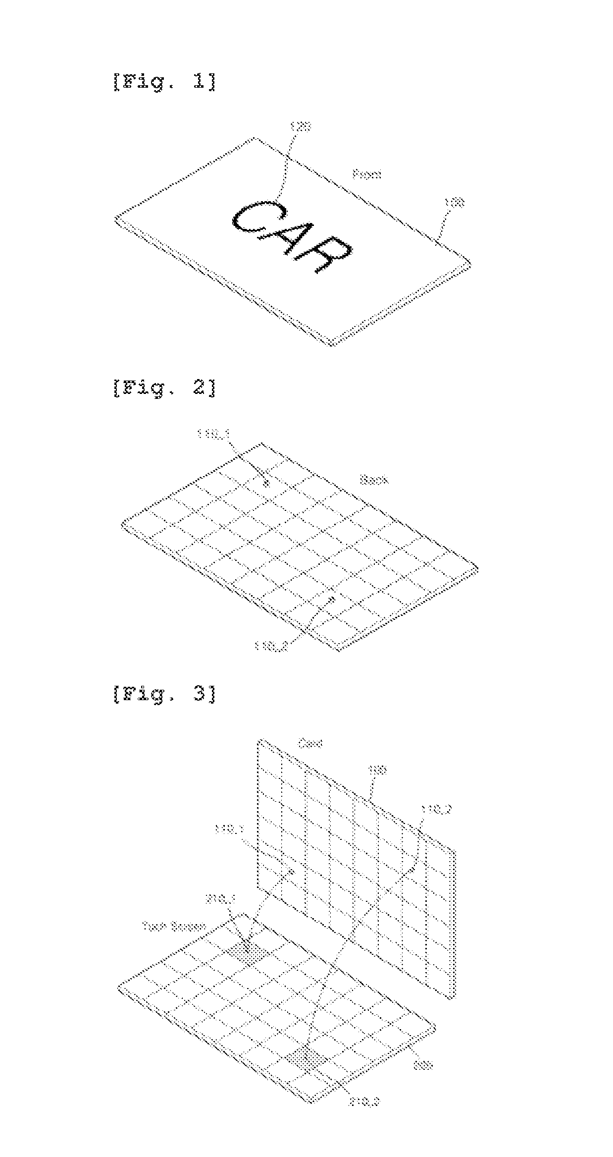 Contact card recognition system and recognition method using a touch screen