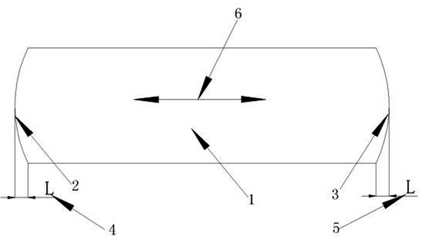 A large aircraft skin blank structure and skin stretching forming method