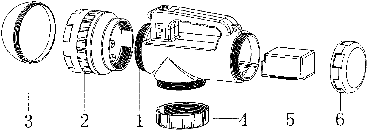 Multifunctional portable LED (Light Emitting Diode) spotlight with high power