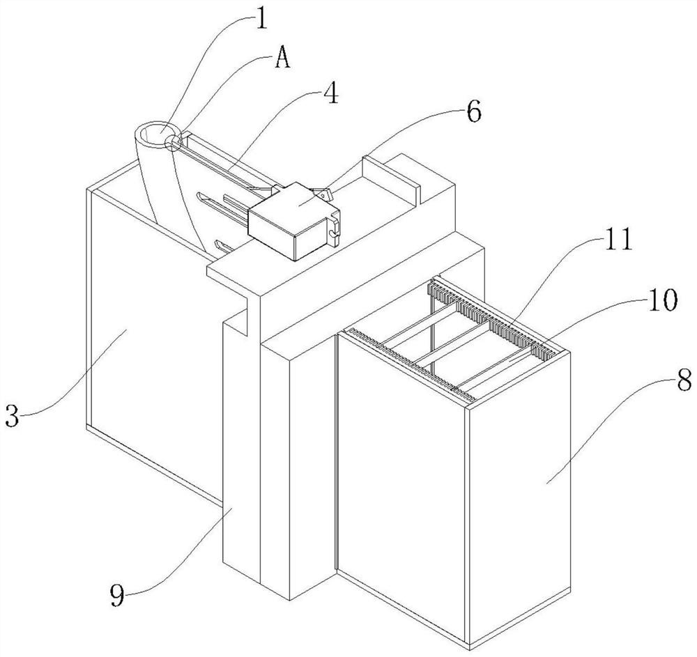 Bidirectional magnetic projection automatic separation device for plastic waste