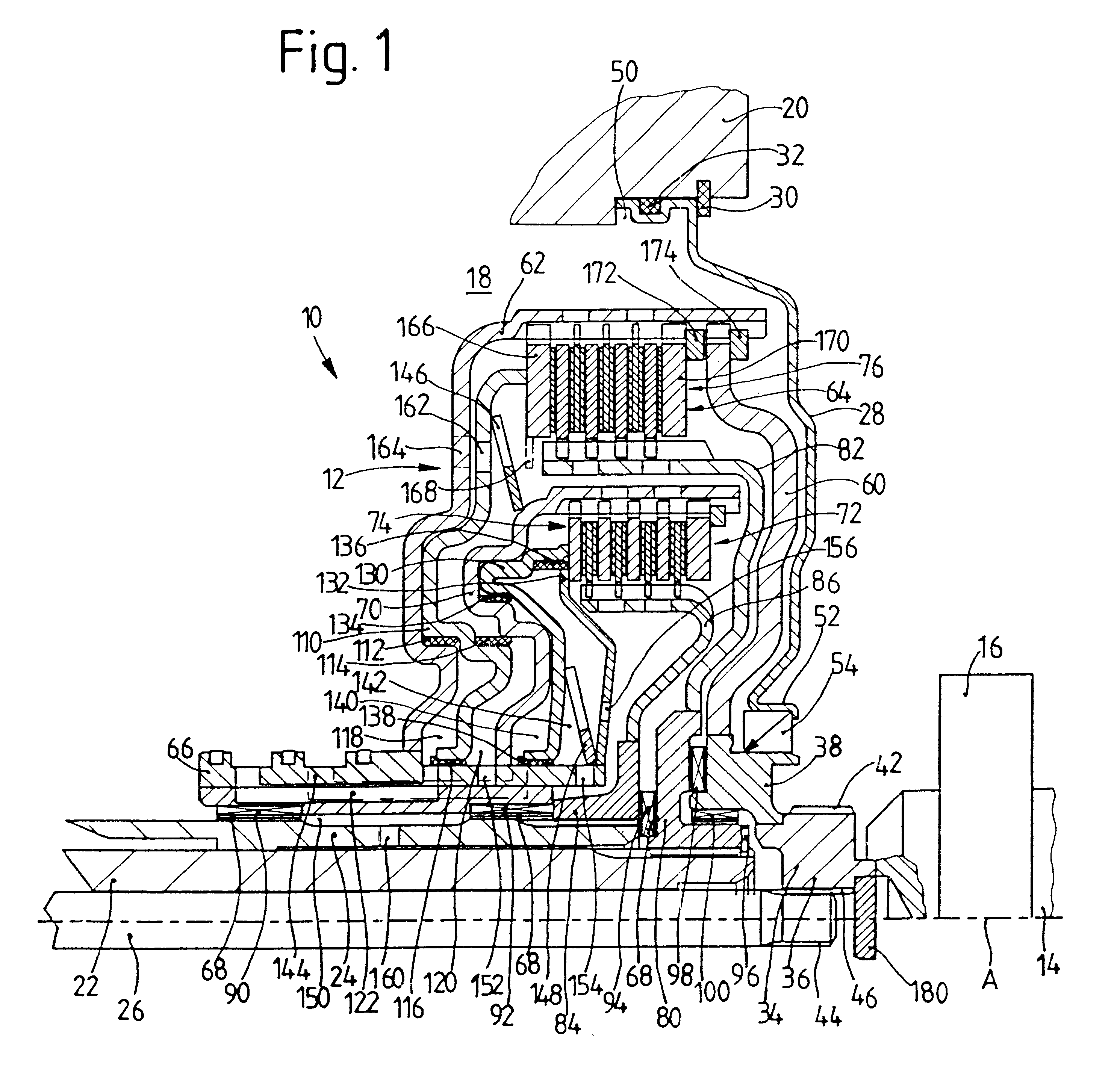 Multiple-clutch device