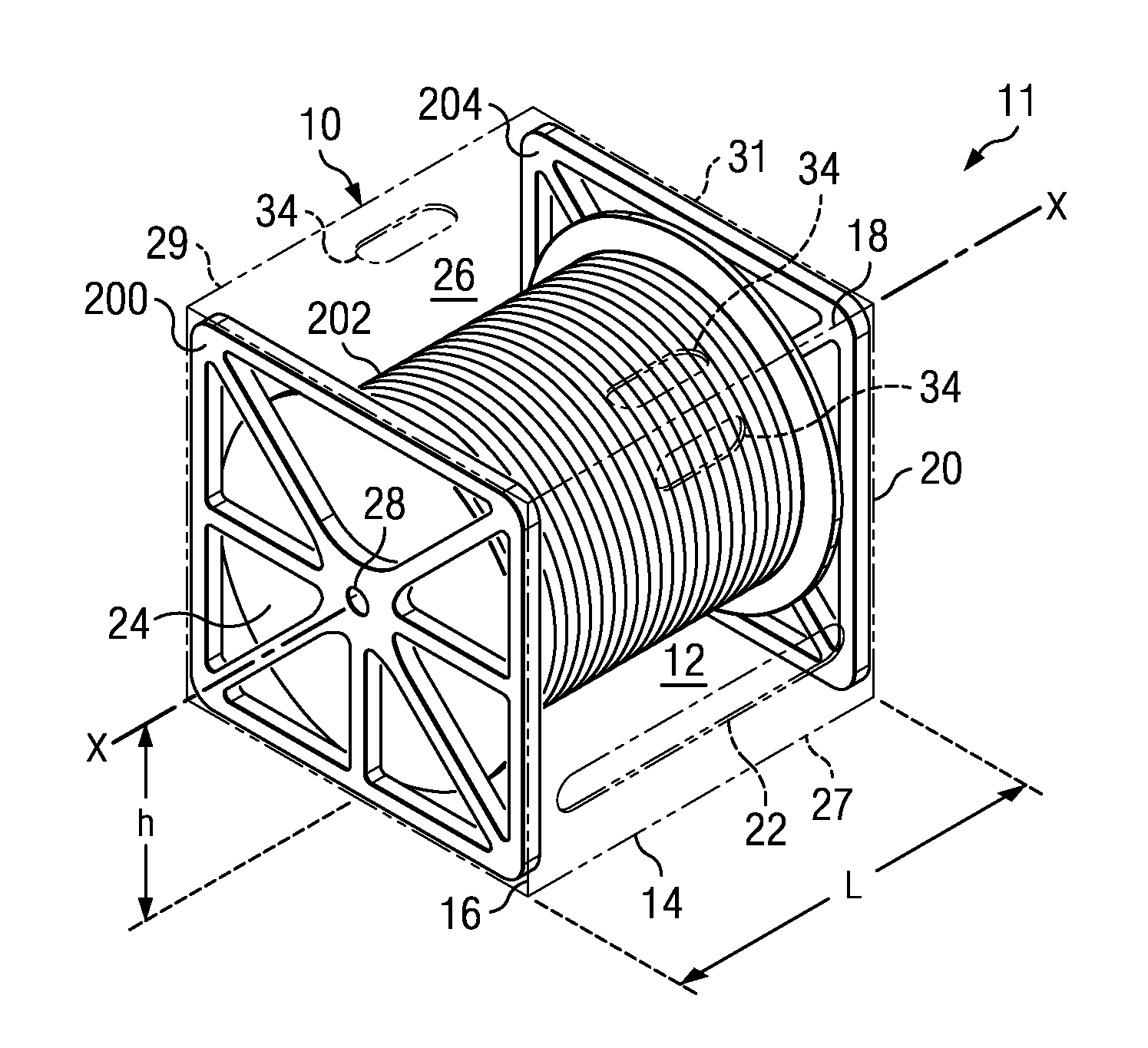 Wire and cable dispensing container and systems