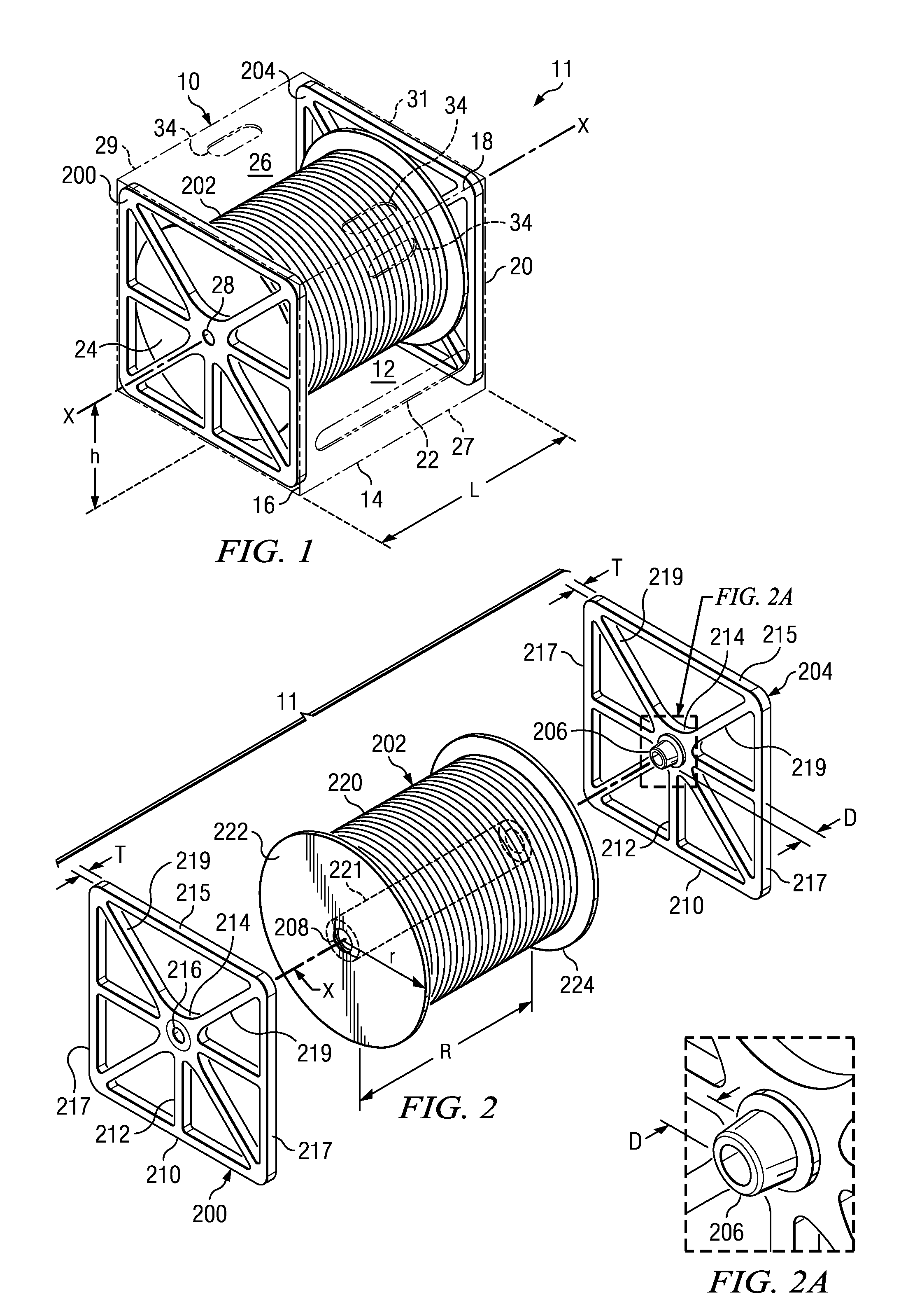 Wire and cable dispensing container and systems