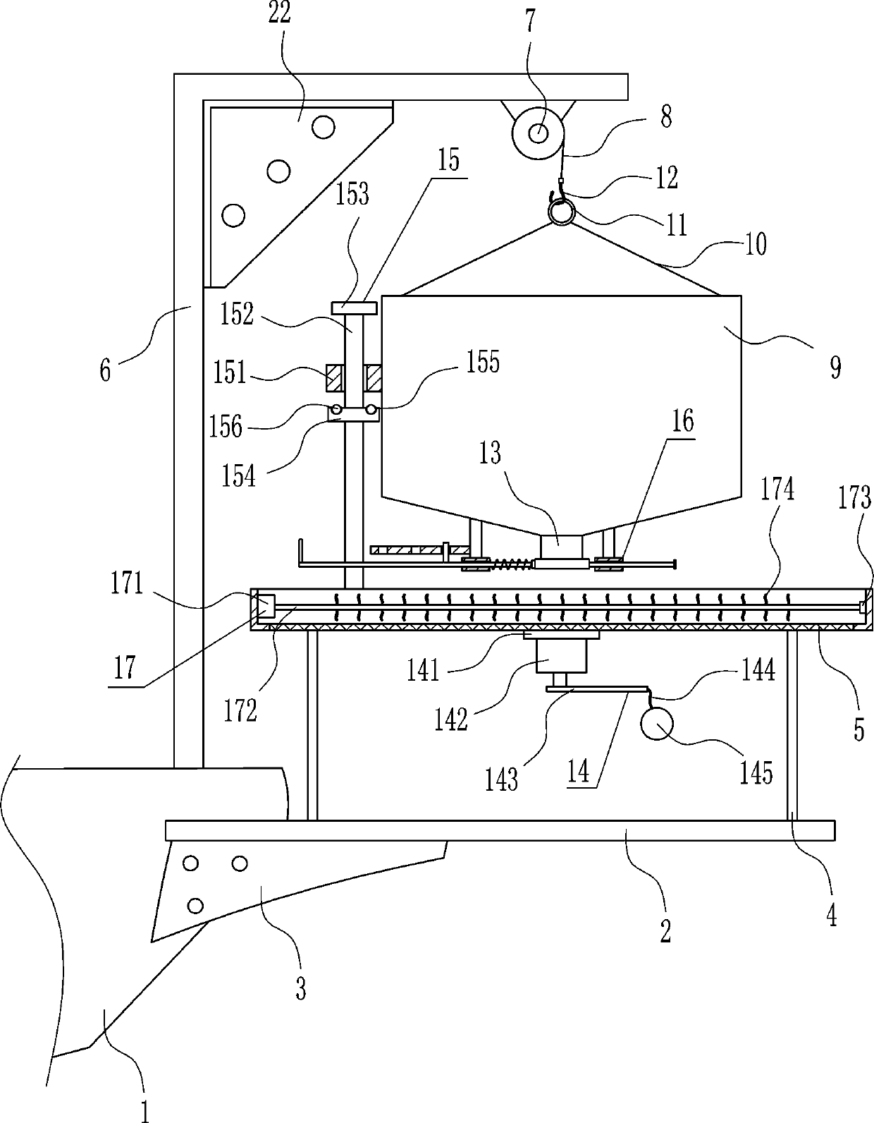 Feed dispersing and putting device for aquaculture