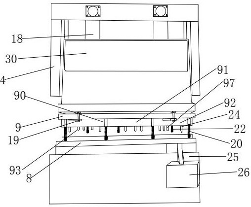 Full-automatic storage battery joint continuous punch forming equipment and production process