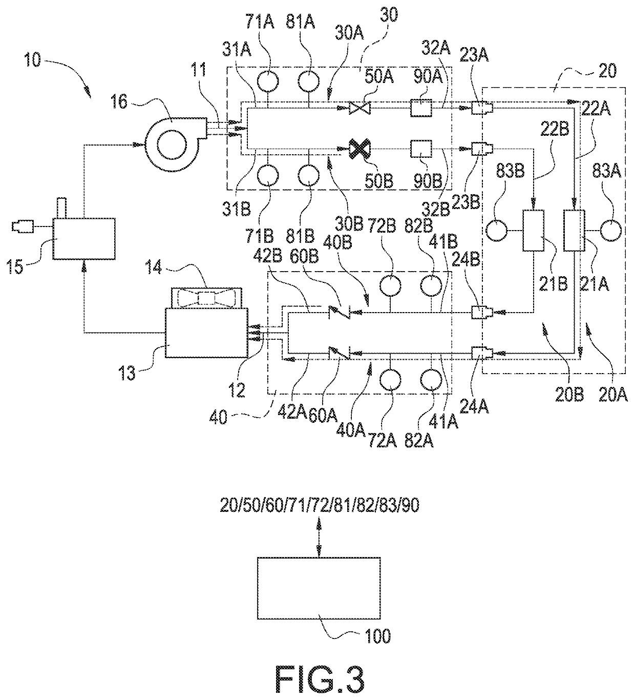 Liquid-cooled charging equipment with multiple charging connector assemblies and method of operating the same