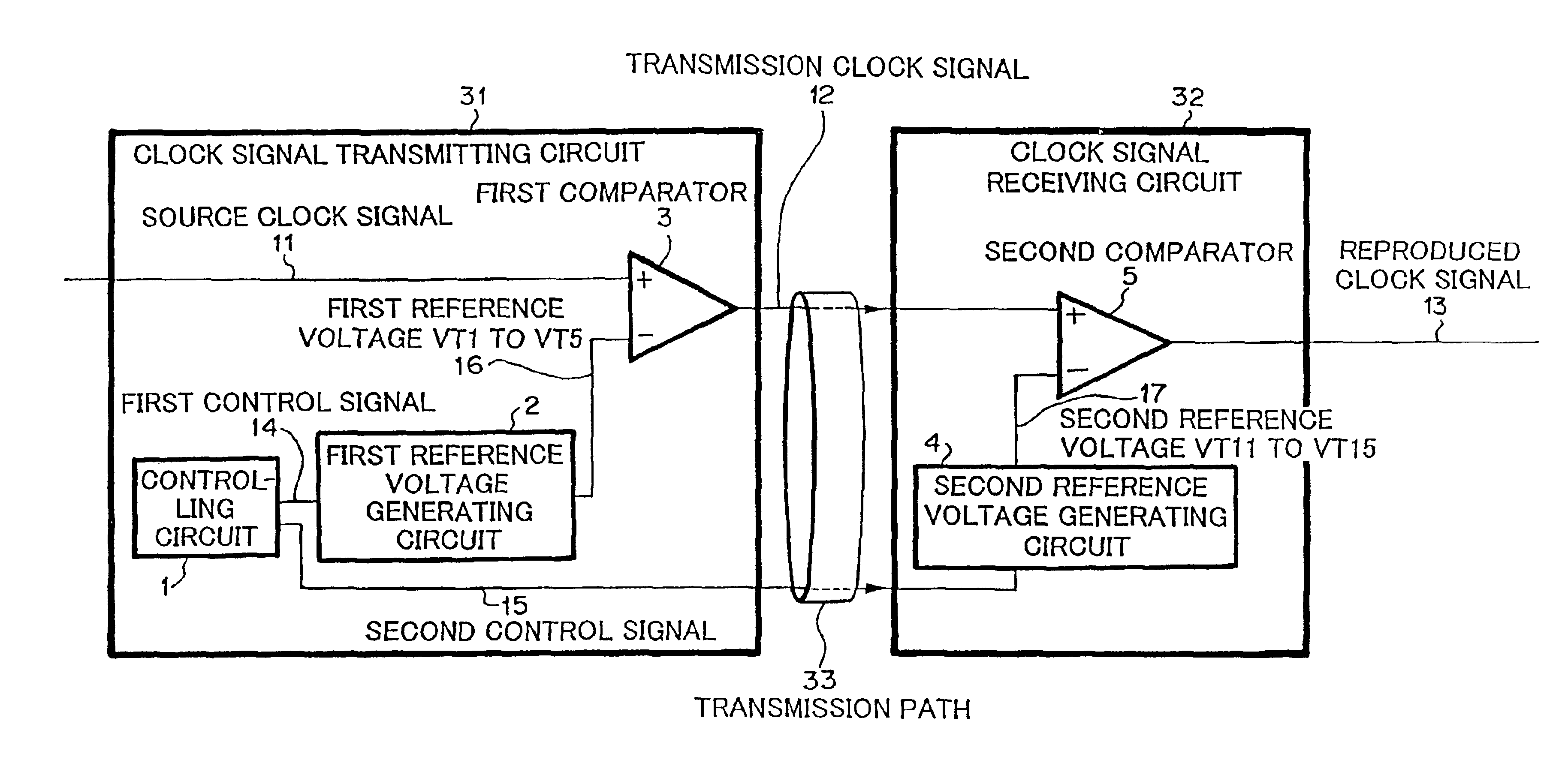 Clock signal transmitting system, digital signal transmitting system, clock signal transmitting method, and digital signal transmitting method