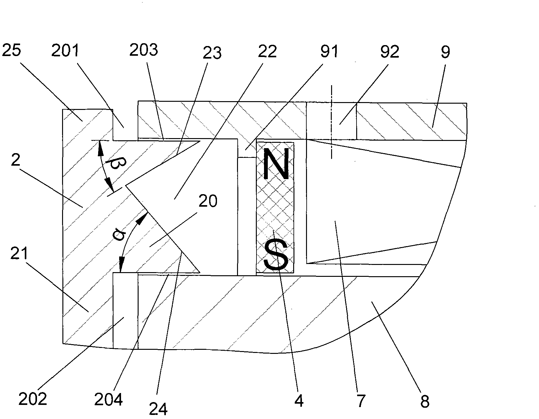 K-type disc proportional electromagnet