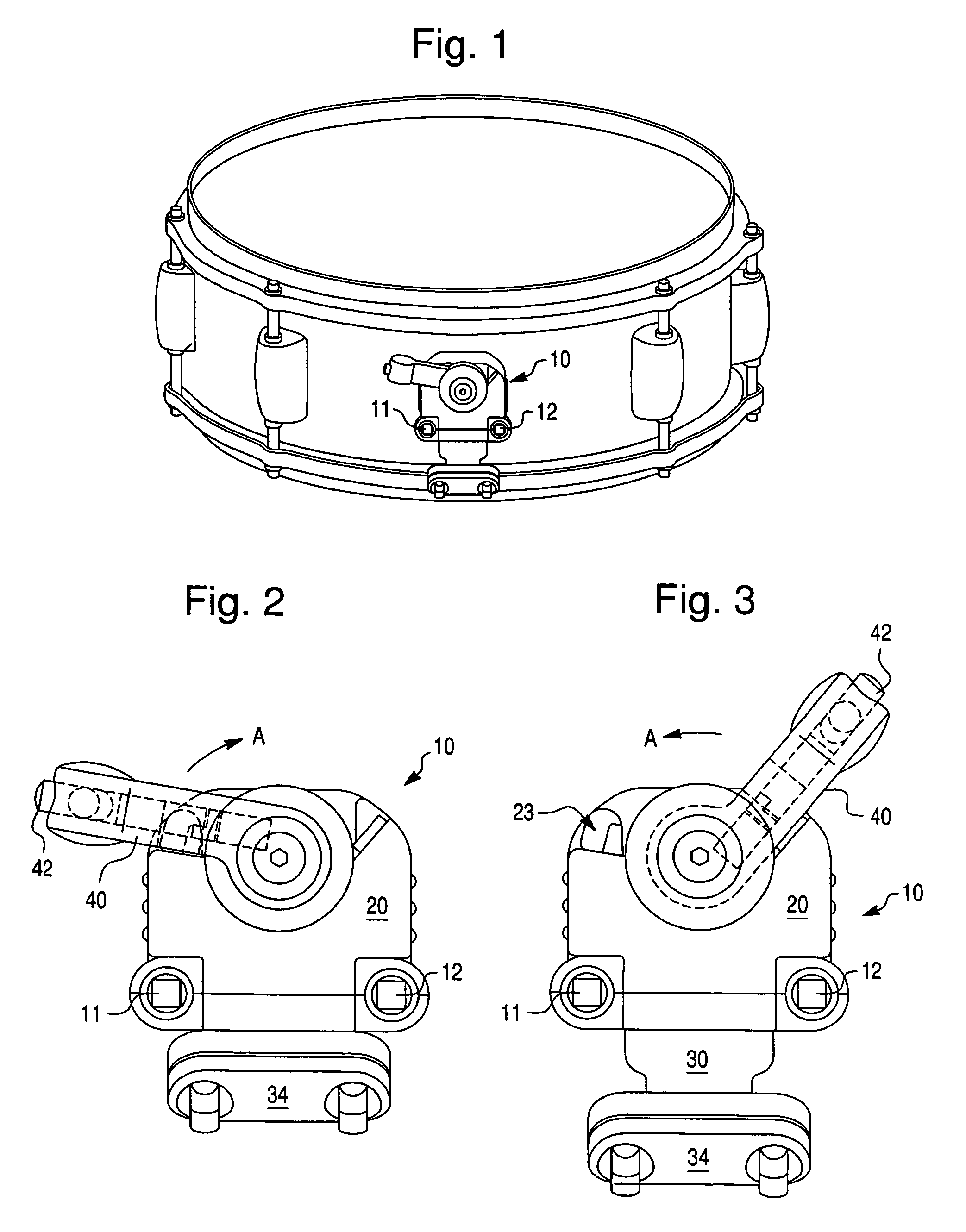 Strainer for a snare drum