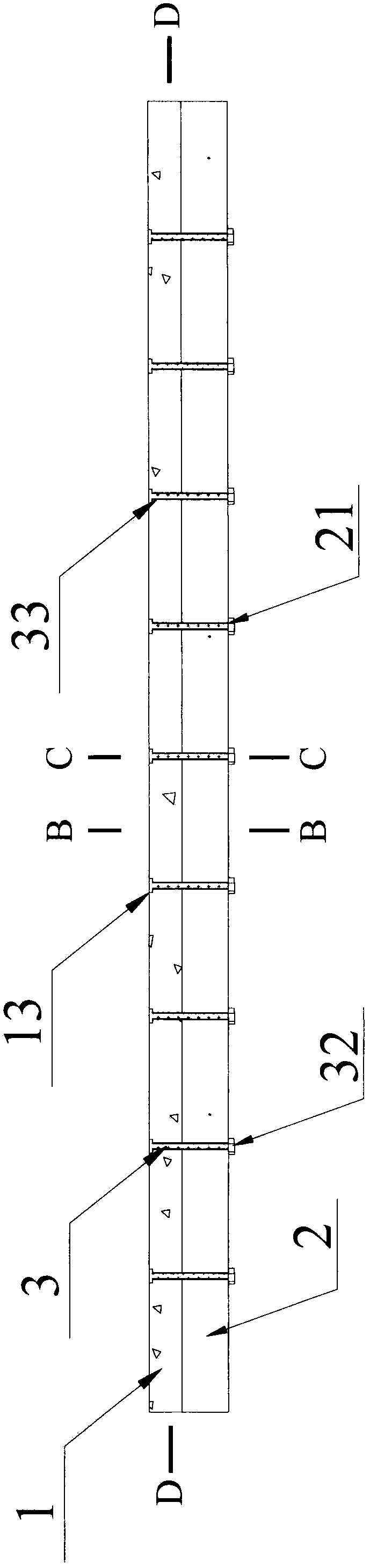 Ribbed aerated concrete tongue-and-groove floor system and assembly method thereof