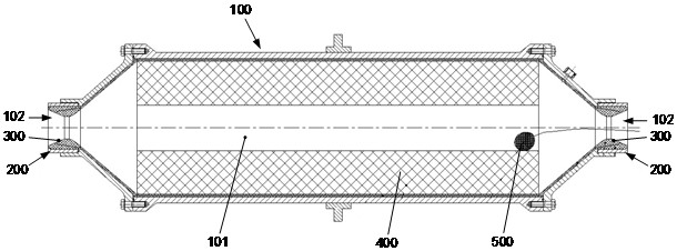 Testing device for rocket engine nozzle throat liner