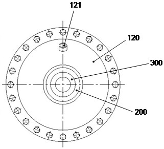 Testing device for rocket engine nozzle throat liner