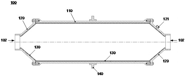 Testing device for rocket engine nozzle throat liner