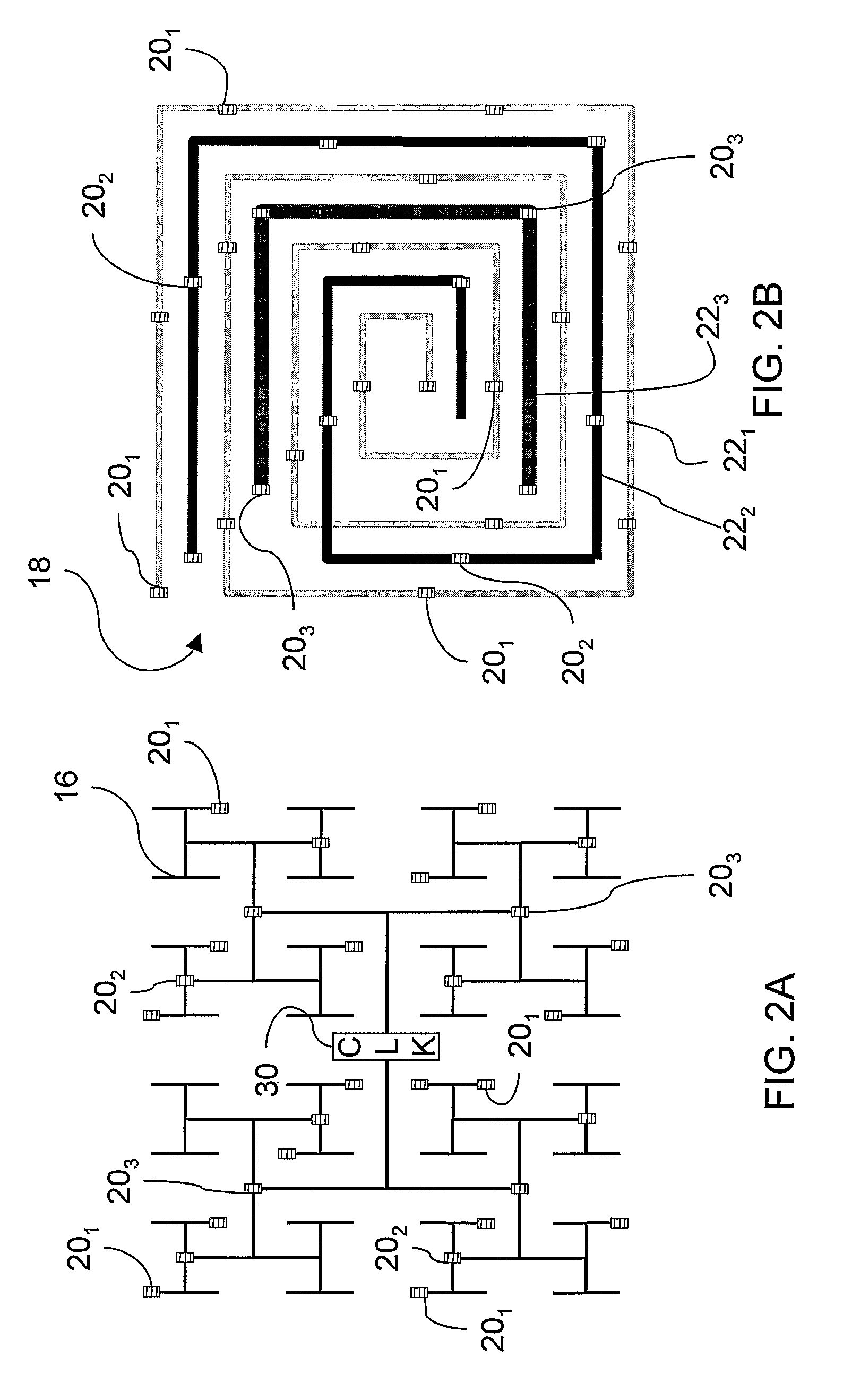 High speed clock distribution transmission line network