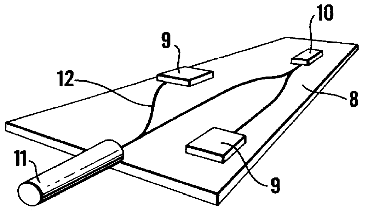 Device for re-directing light from optical waveguide