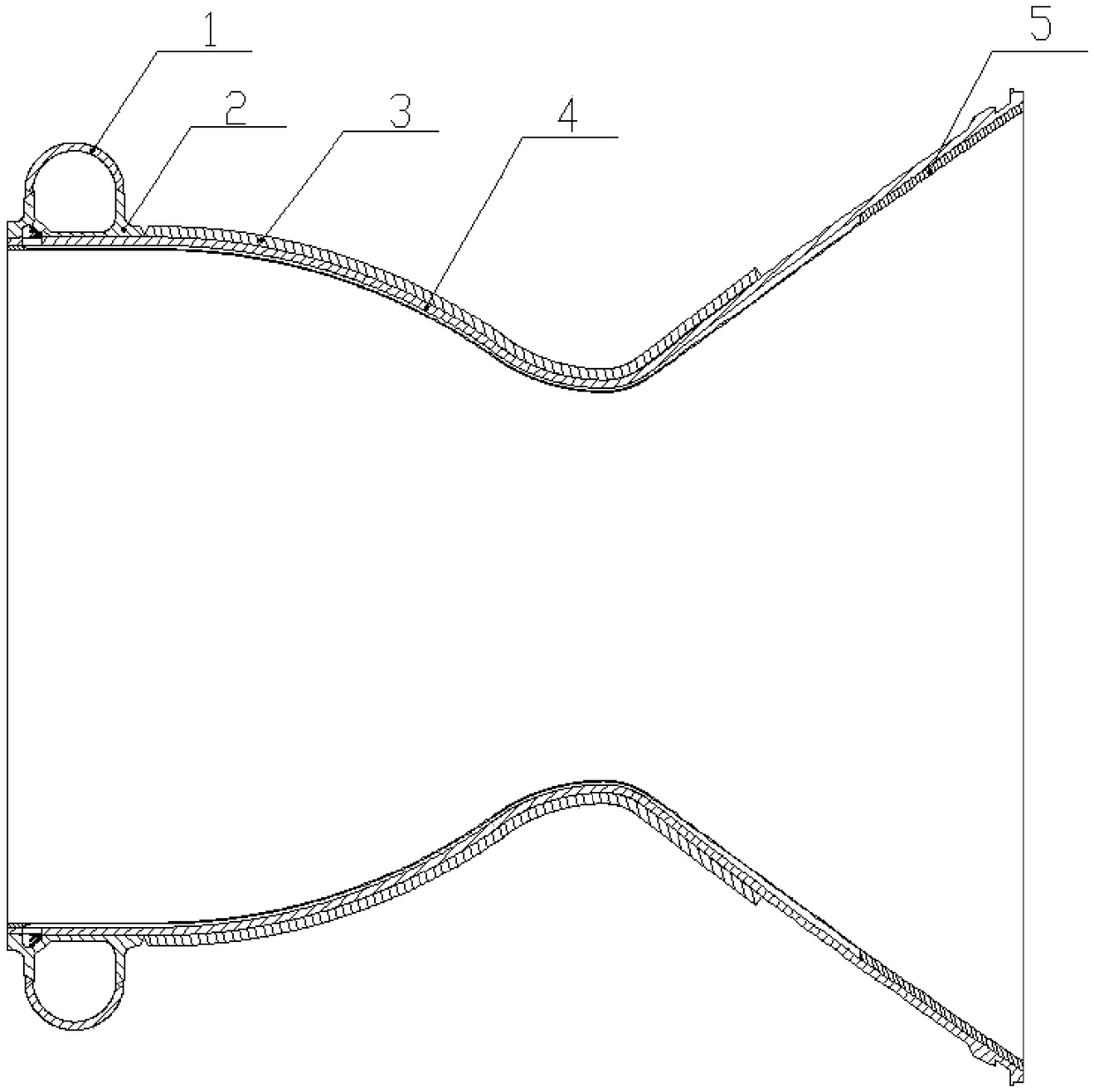 Liquid collecting ring on body part of thrust chamber of liquid rocket engine