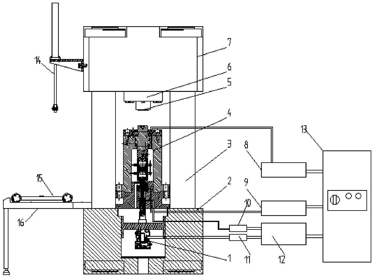 System for testing surrounding rock characteristics of impact hole