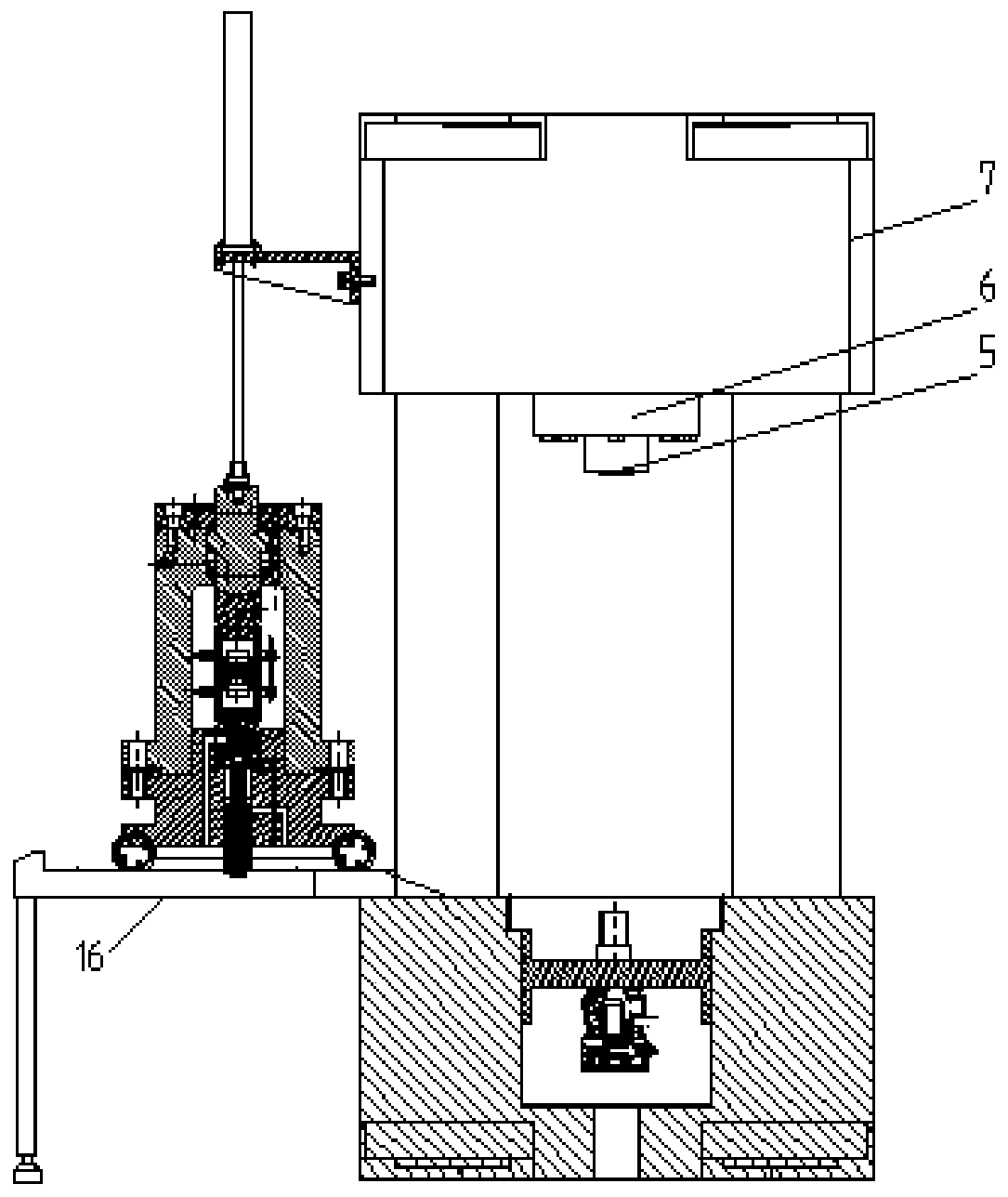 System for testing surrounding rock characteristics of impact hole