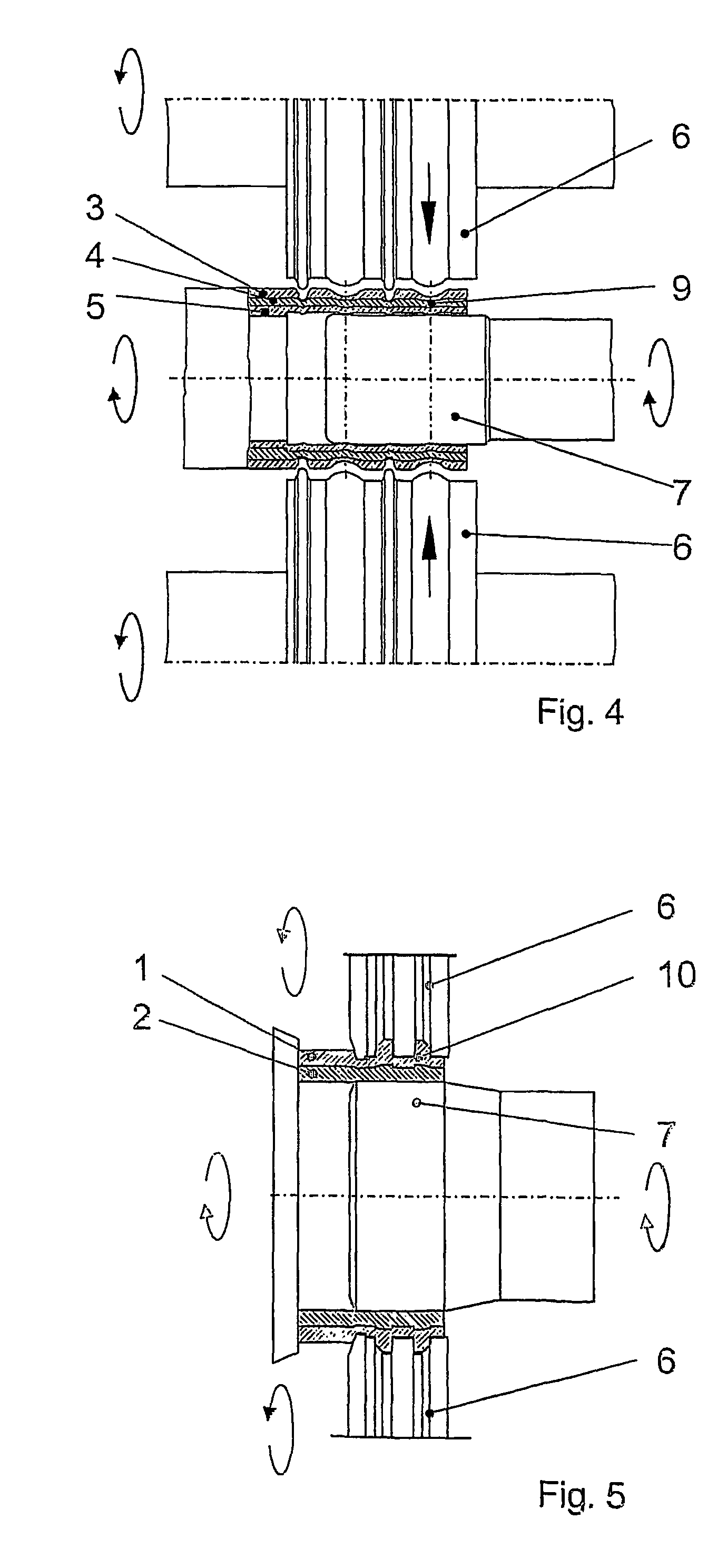 Annular composite workpieces and a cold-rolling method for producing said workpieces