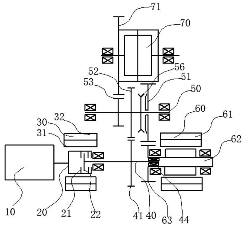 Dual-motor hybrid power transmission device