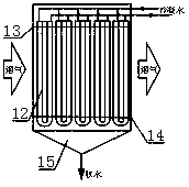 Device for efficiently getting water, eliminating white smoke and cooperatively removing contaminants and working method for device