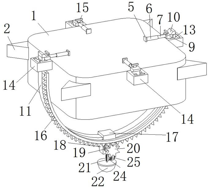 Adjustable unmanned aerial vehicle capable of loading, transporting and fixing aerial camera in multiple directions