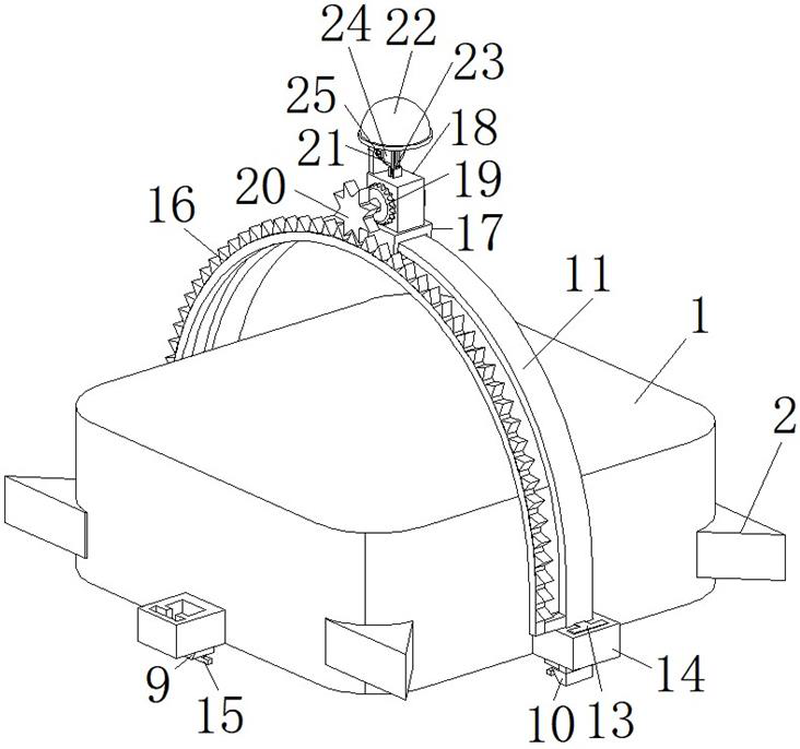 Adjustable unmanned aerial vehicle capable of loading, transporting and fixing aerial camera in multiple directions