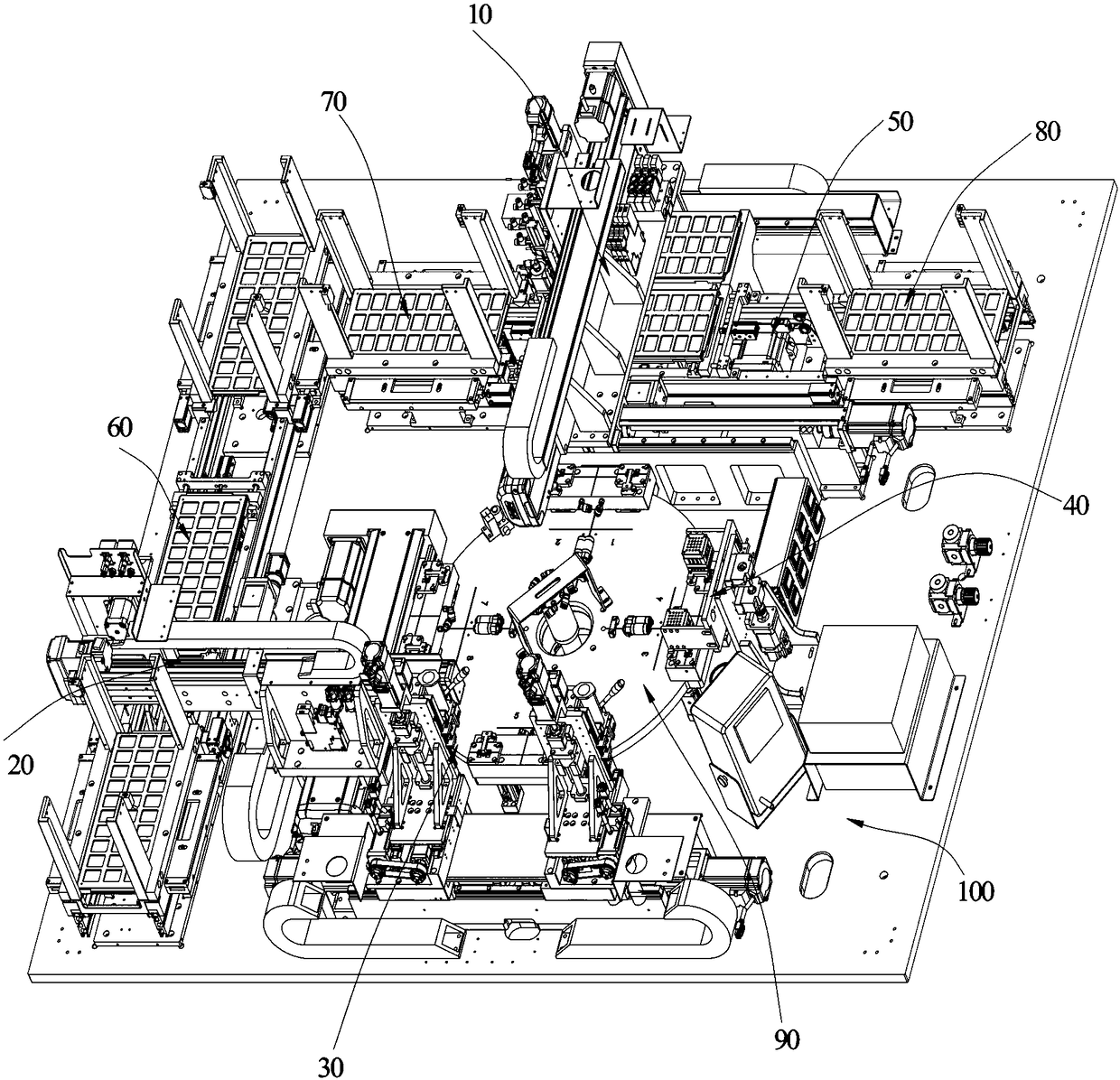 Automatic camera assembling machine