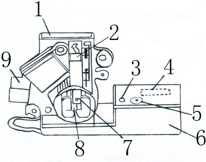 A carbon brush installation direction error prevention jig