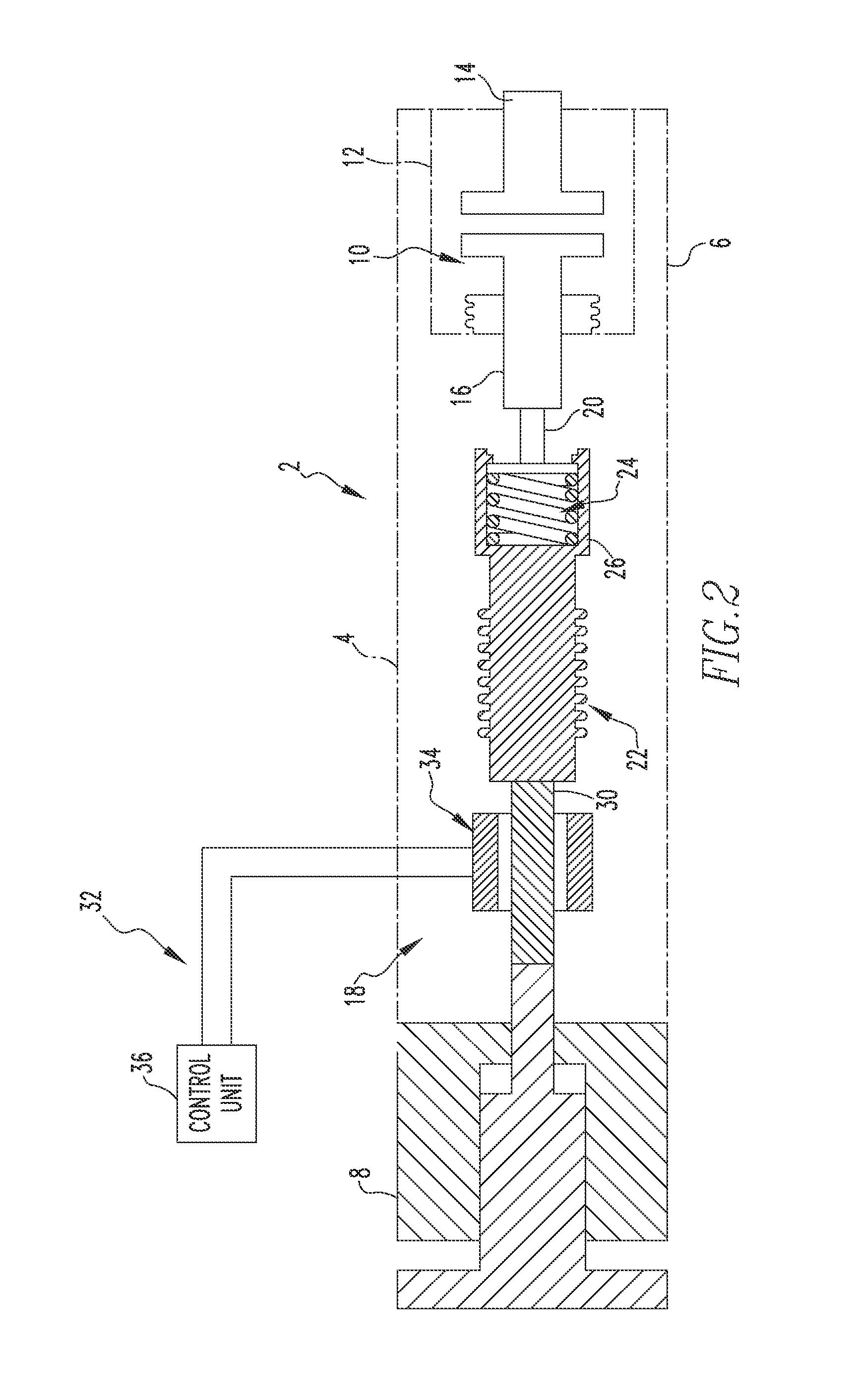 Circuit interrupter employing a linear transducer to monitor contact erosion