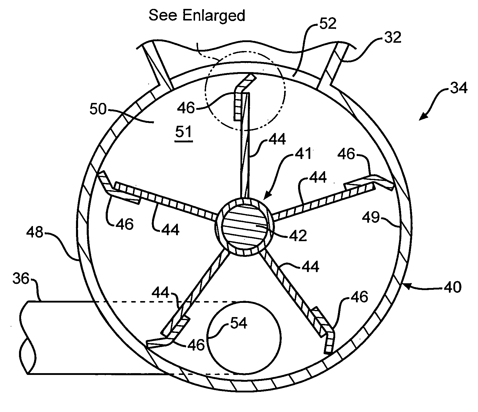 Rotary valve for handling solid particulate material