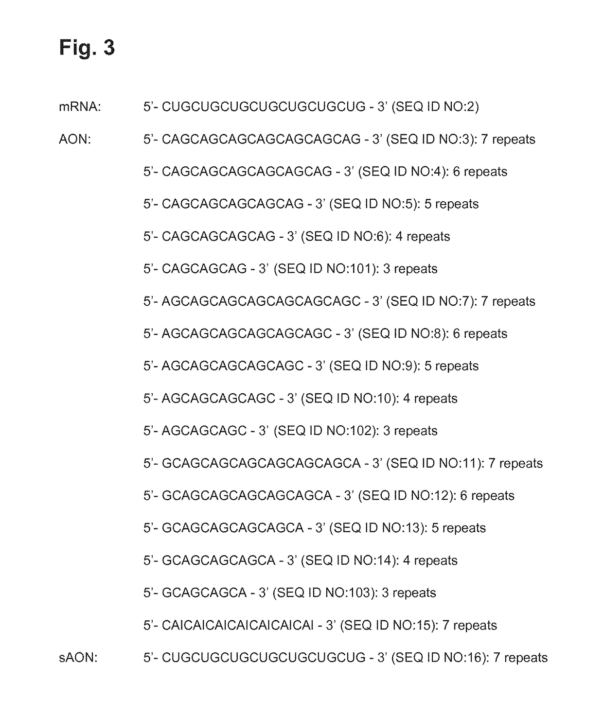 Use of single-stranded antisense oligonucleotide in prevention or treatment of genetic diseases involving a trinucleotide repeat expansion