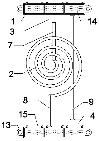 Mute type computer heat dissipation device special for computer