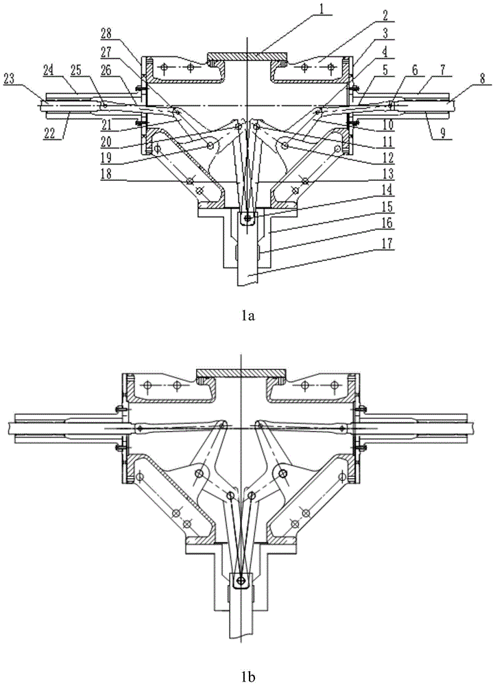 Transmission device for high voltage circuit breaker