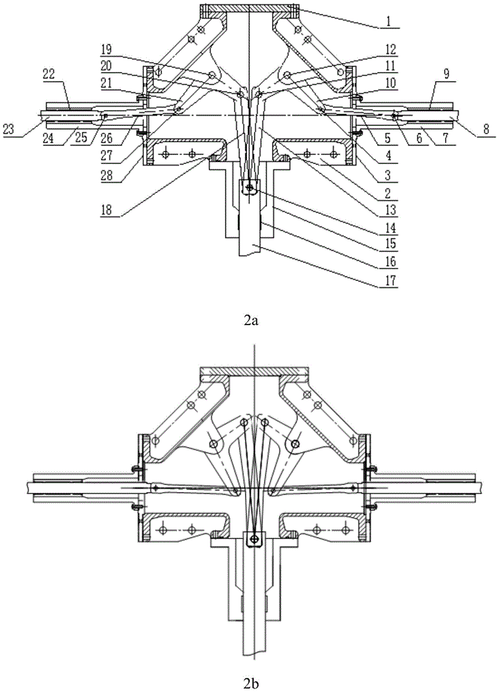 Transmission device for high voltage circuit breaker