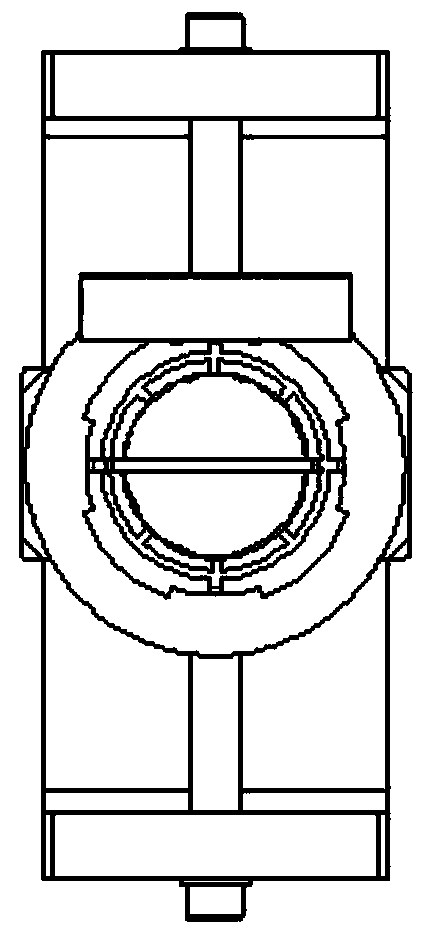 Tensile stripping clamp for glued annular cover of automobile