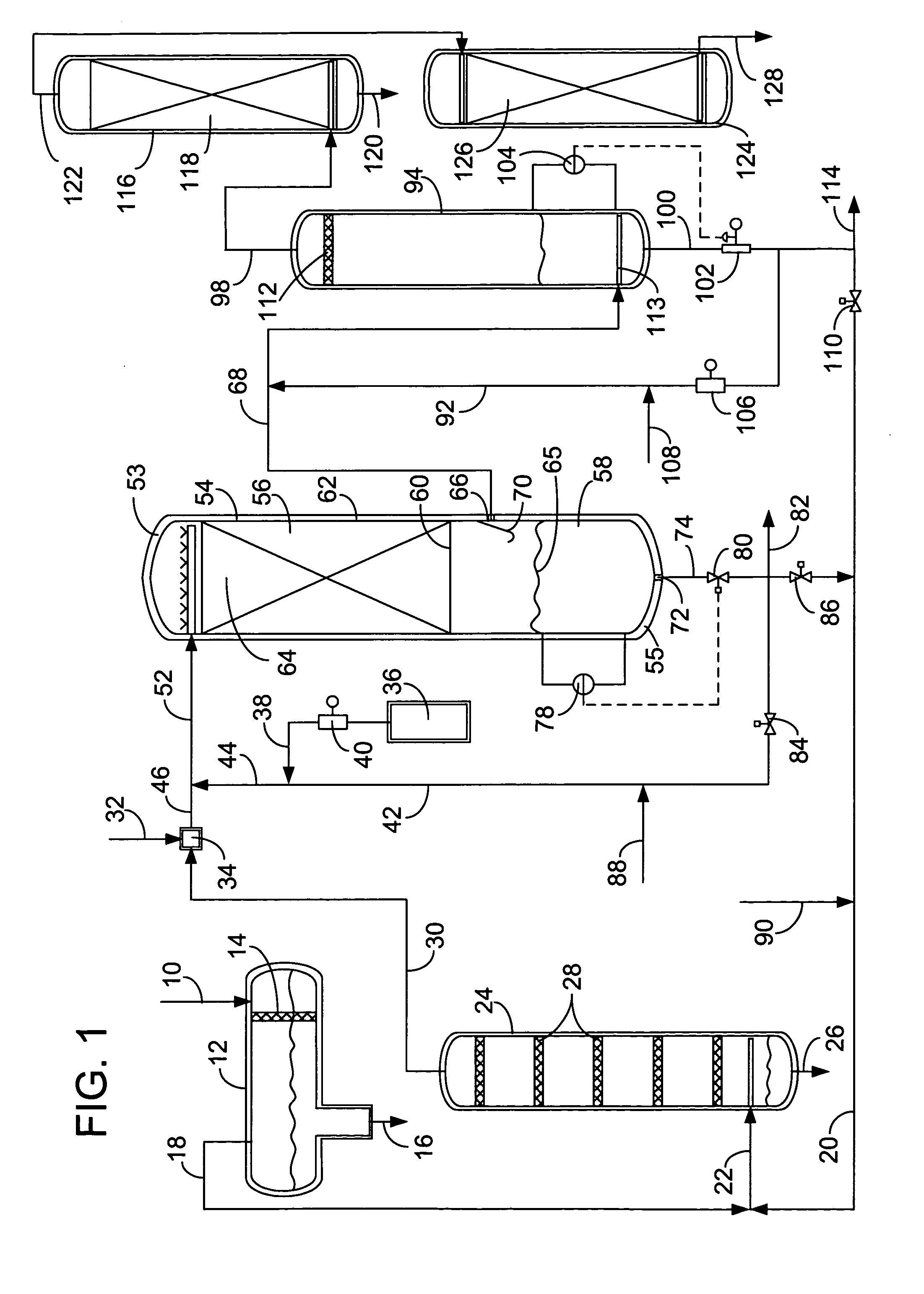 Reactor and process for mercaptan oxidation and separation in the same vessel