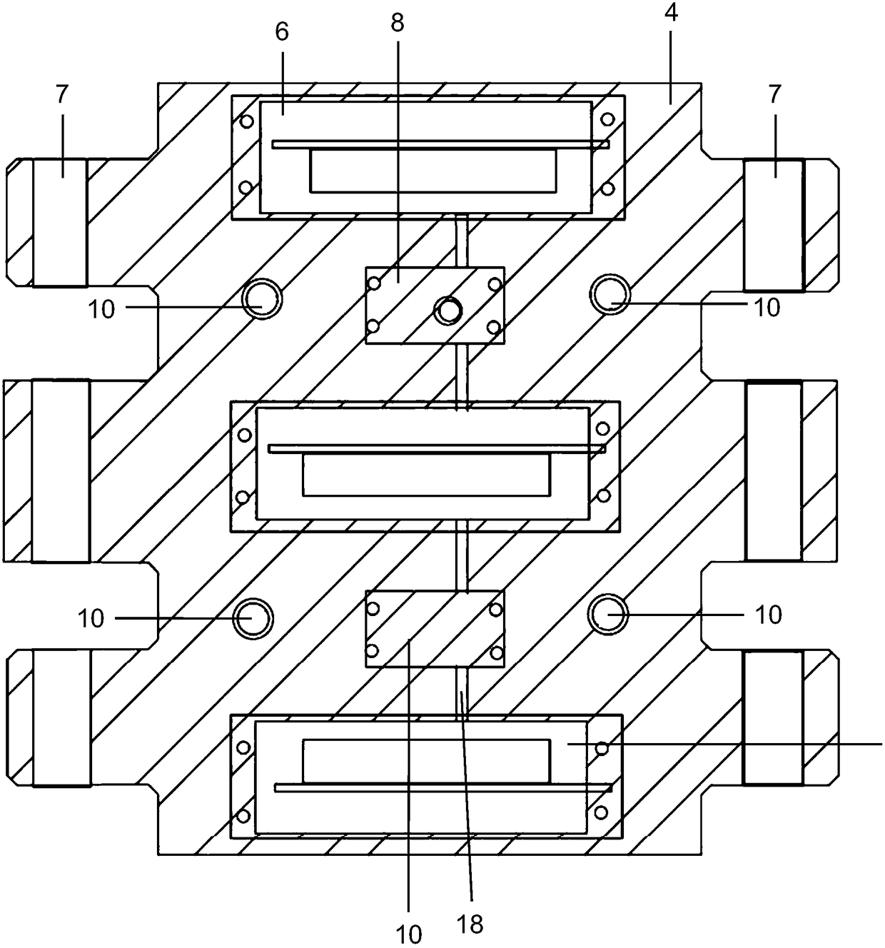 Chain link integrated online roll gap instrument