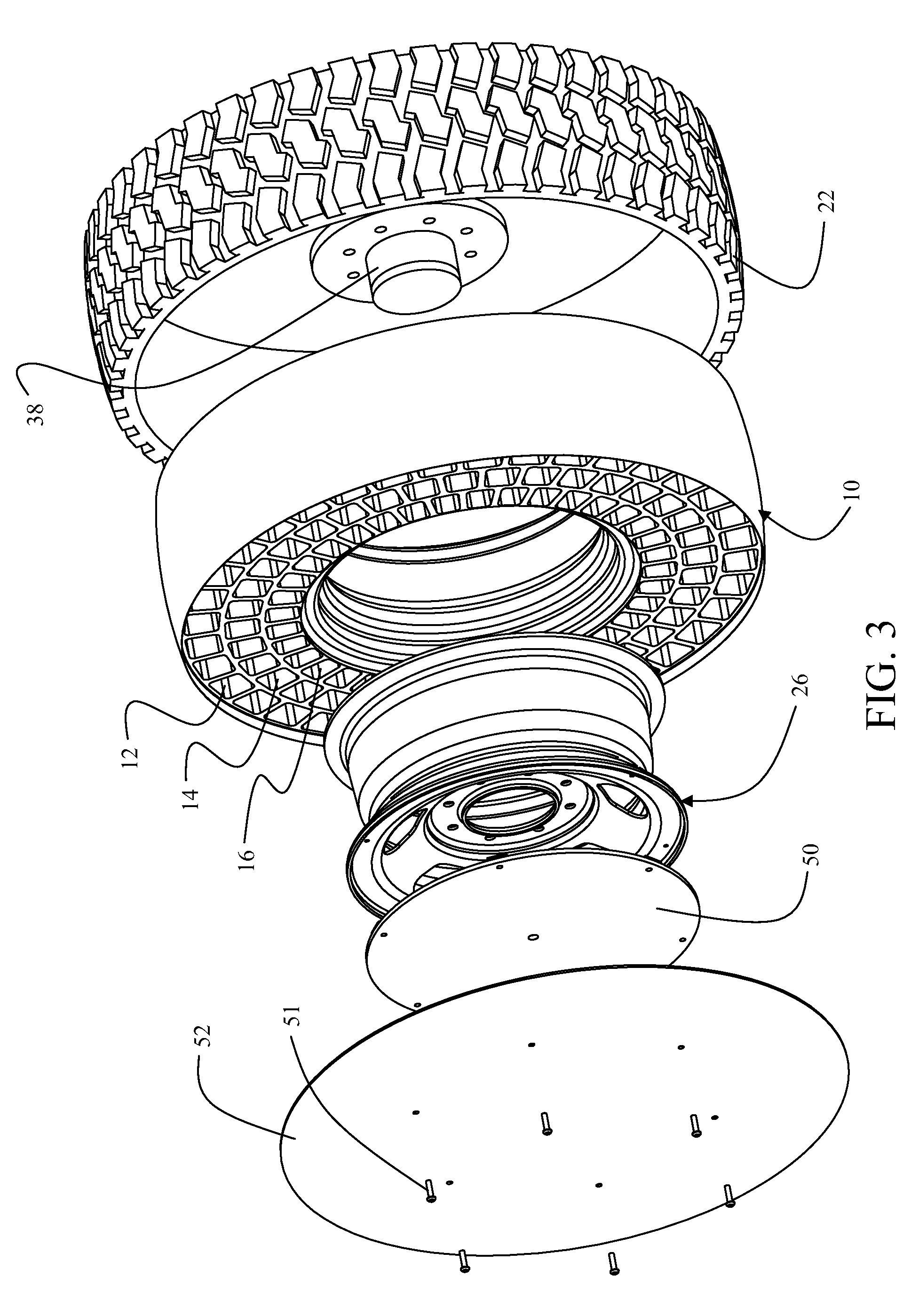 Non-pneumatic survivable tire, cover and fabrication processes