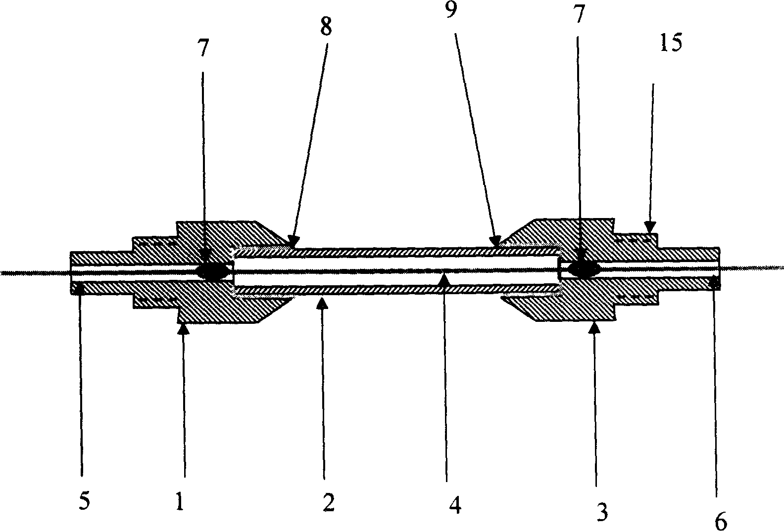 Soft packaging optical fiber grating sensor with vernier wavelength