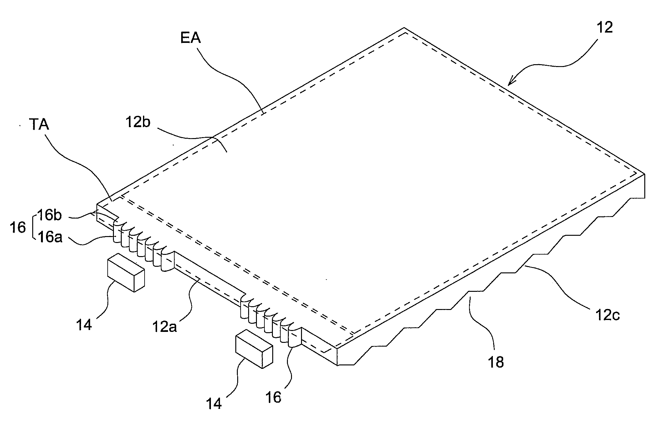 Light guide place and light-diffusing structure thereof