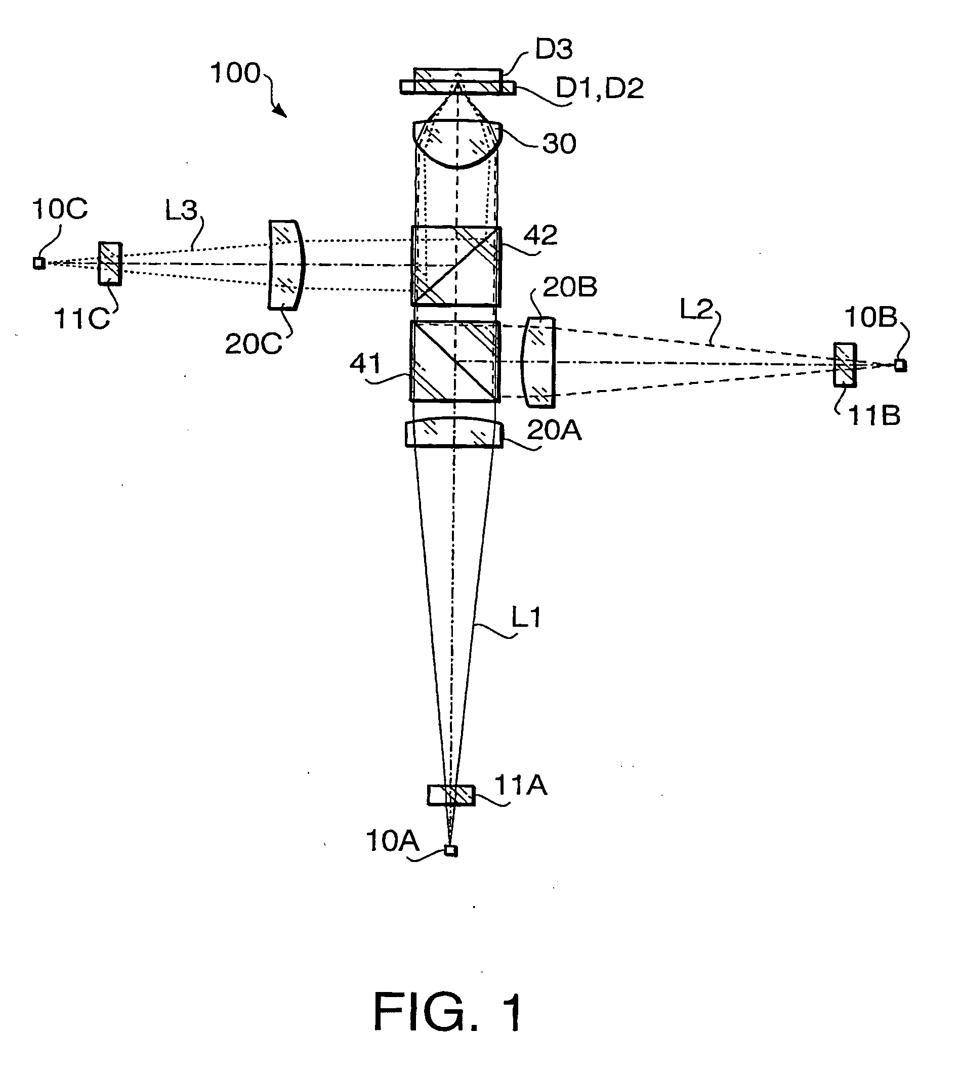 Optical pick-up for optical disc device