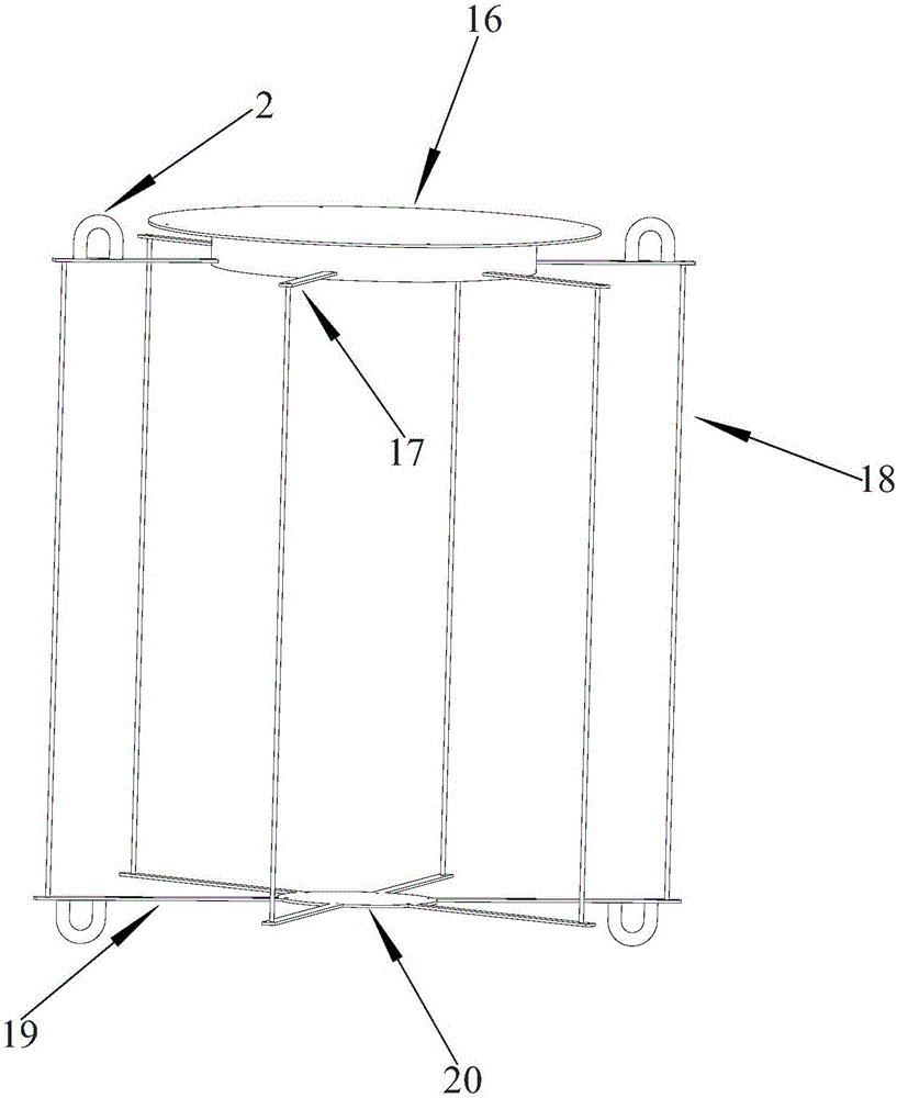 Wave piercing type buoy structure and buoy system