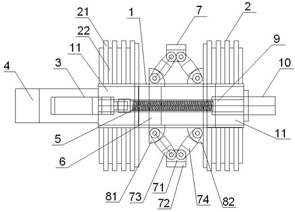 In-service pipeline plugging and isolating device and motor control method thereof