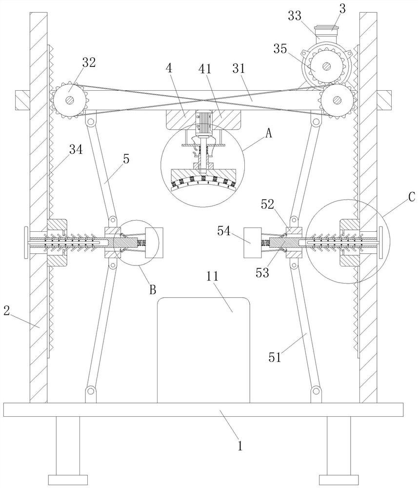 A polishing device for communication equipment production