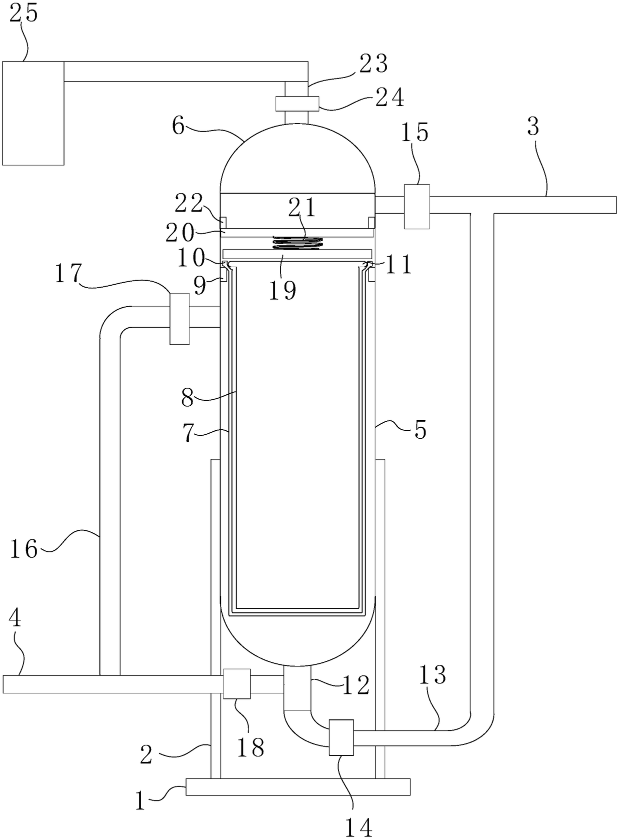 Multifunctional lubricating oil filtering device